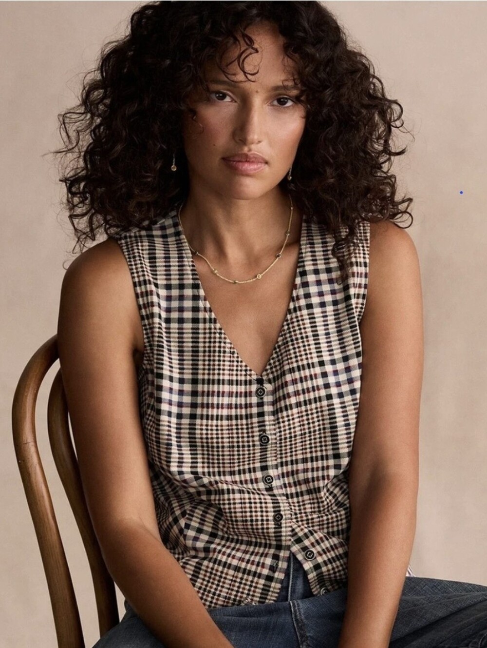 Cabi 5018 Pippa Vest Plaid